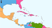 Central America Time Zone Map