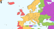 Europe Time Zone Map