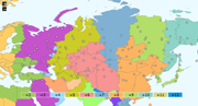 Russia Time Zone Map