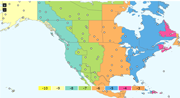 United States Time Zone Map